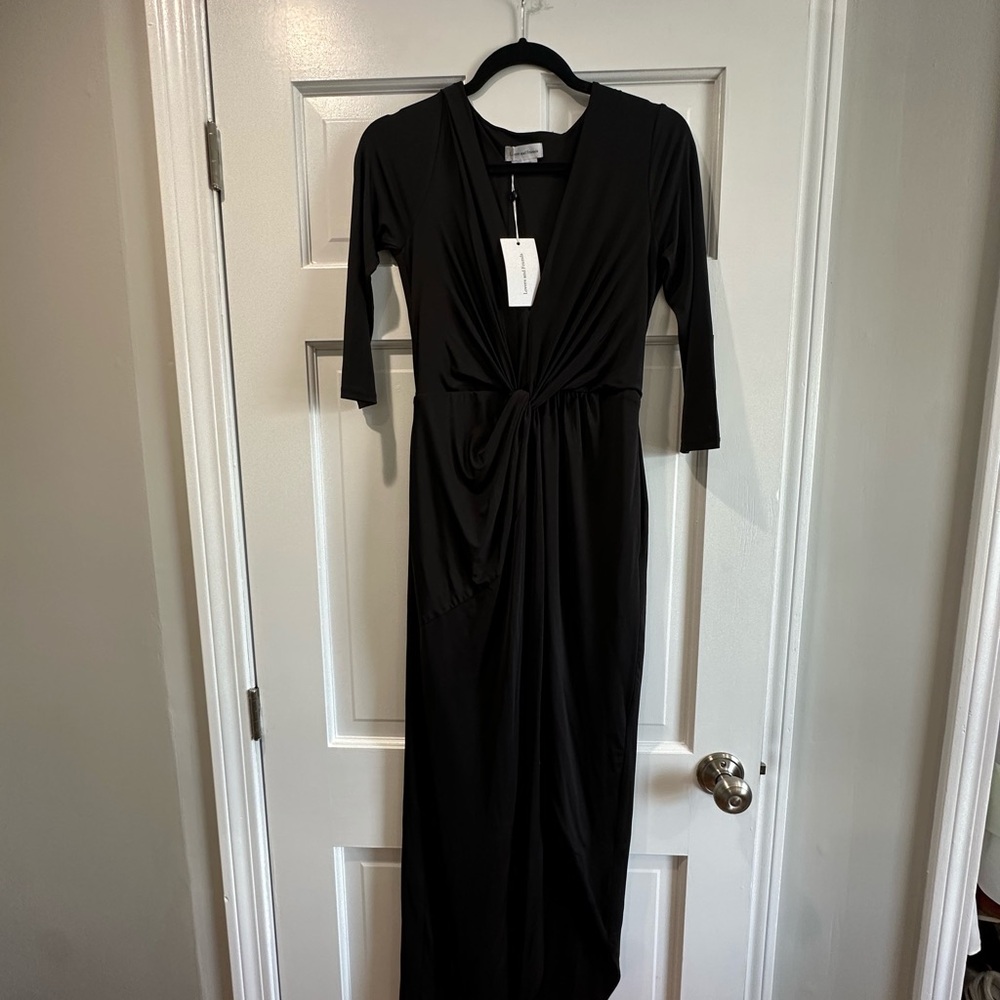 Elegant Black Wrap Dress